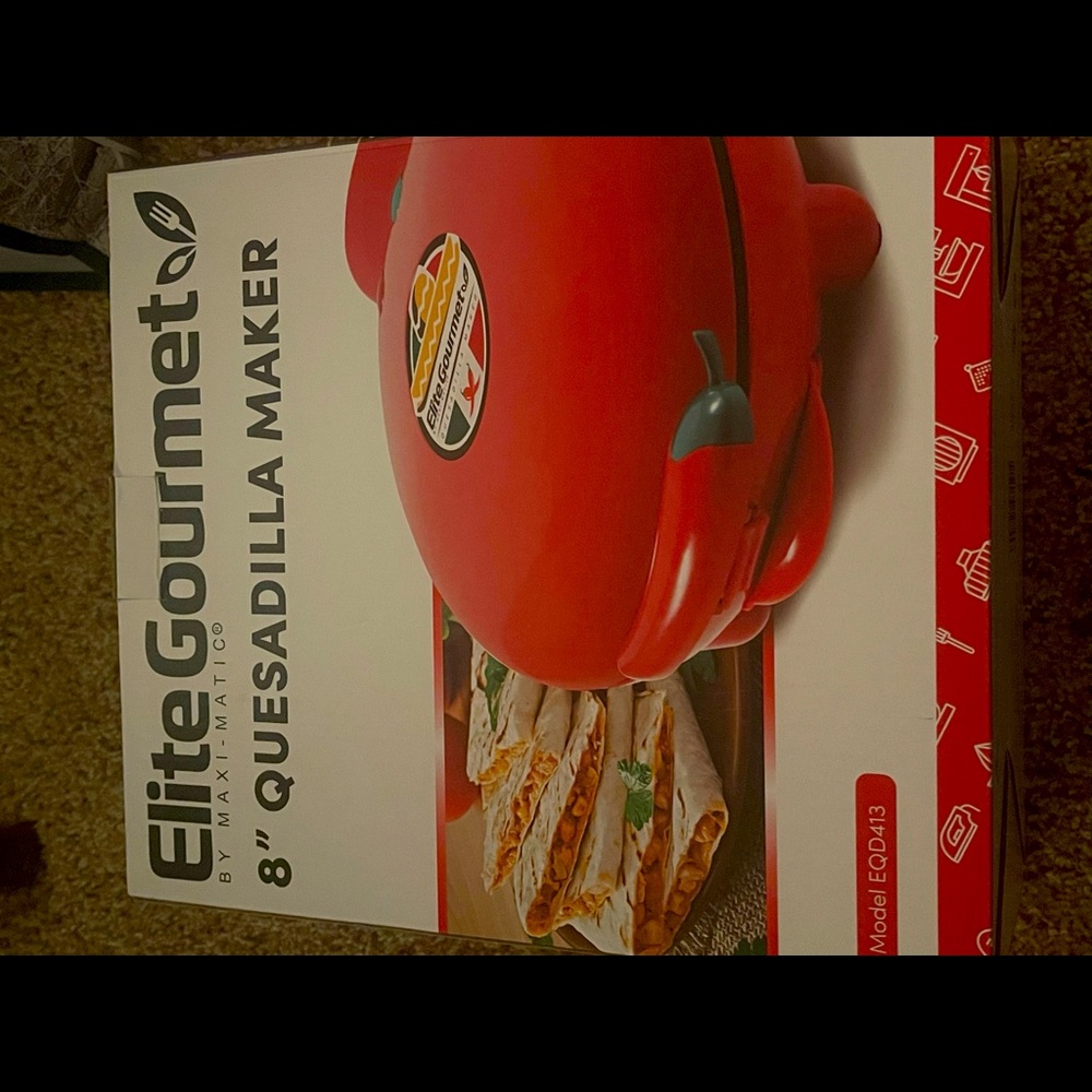 Brand new elite gourmet quesadilla maker .
